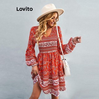Đầm Lovito màu trơn hở lưng buộc dây phía sau phong cách thường ngày cho nữ LNA62079
