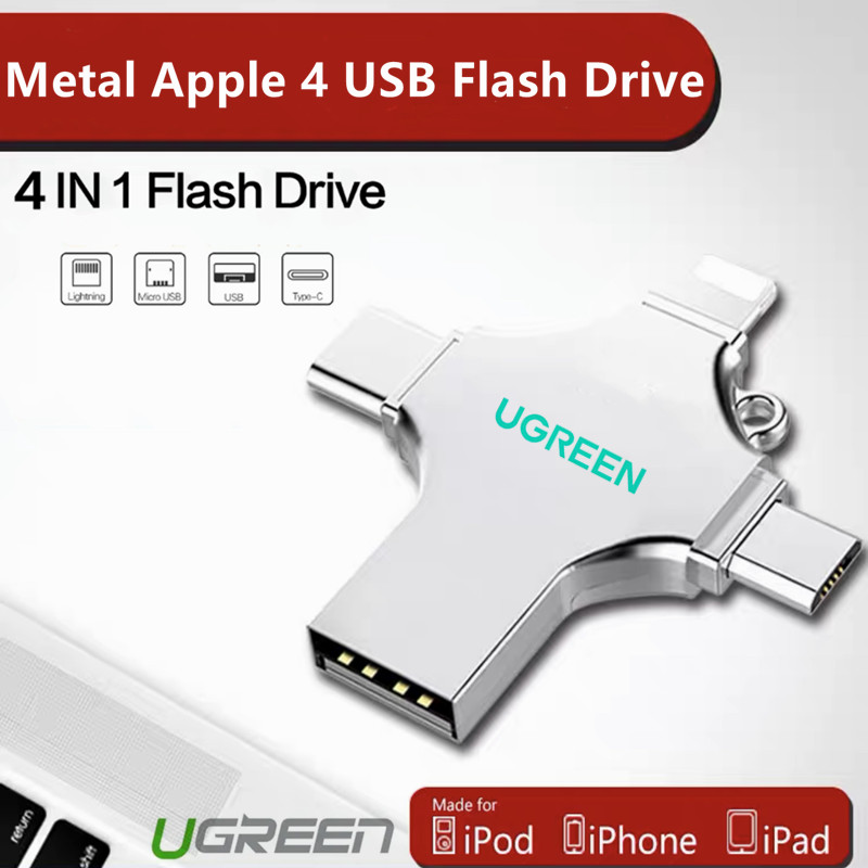 Ugreen 4in1 Stick 512GB 1TB 2TB Pendrive cho IPhone Android TYPE-C USB Flash drive Pen drive Lưu trữ