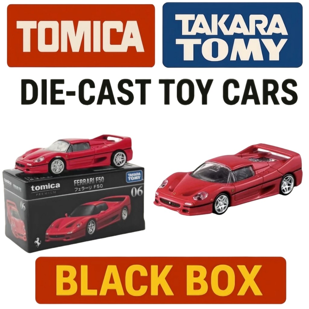 Tomica 1: 64 Ferrari F50 Xe mô hình kim loại đúc màu đỏ – Đồ chơi sưu tập siêu xe đích thực dành cho