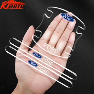 Xe Ford Cửa Bát Bảo Vệ Miếng Dán Tay Cầm Miếng Dán Trong Suốt Đa Năng Bên Chống Va Chạm Dải Chống Trầy Xước Miếng Dán Cho Fiesta Ranger T6 T7 T8 T9 Tập Trung Lãnh thổ Everest