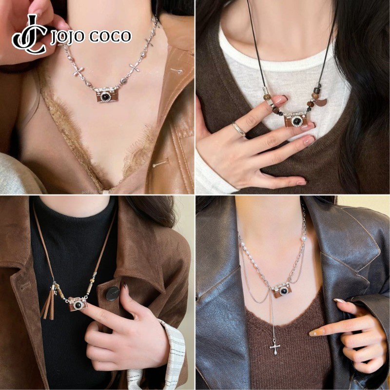 Đáy chuyền retro màu nâu JOJO COCO - phụ kiện ngọt ngào cho nữ