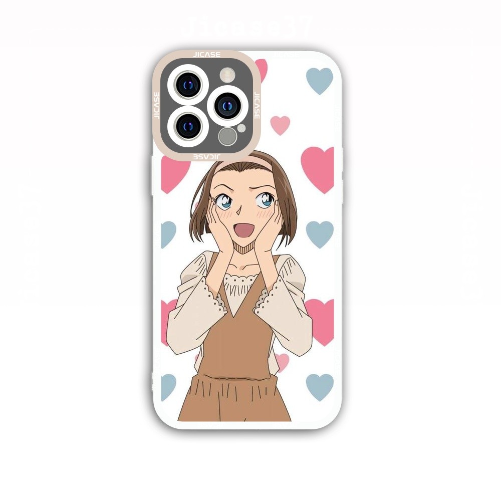 Ốp lưng iPhone Cạnh Vuông Samsung Xiaomi Oppo Anime Họat hình Detective Conan Thám tử lừng danh cona