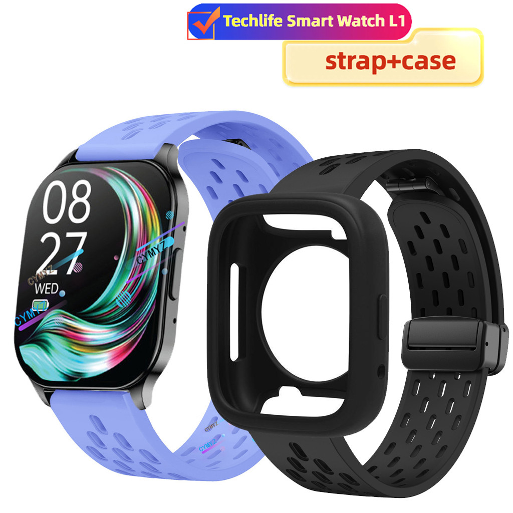 Techlife Smart Watch L1 case Bảo vệ màn hình Techlife t Watch L1 Dây đeo silicon Techlife Smart Watc