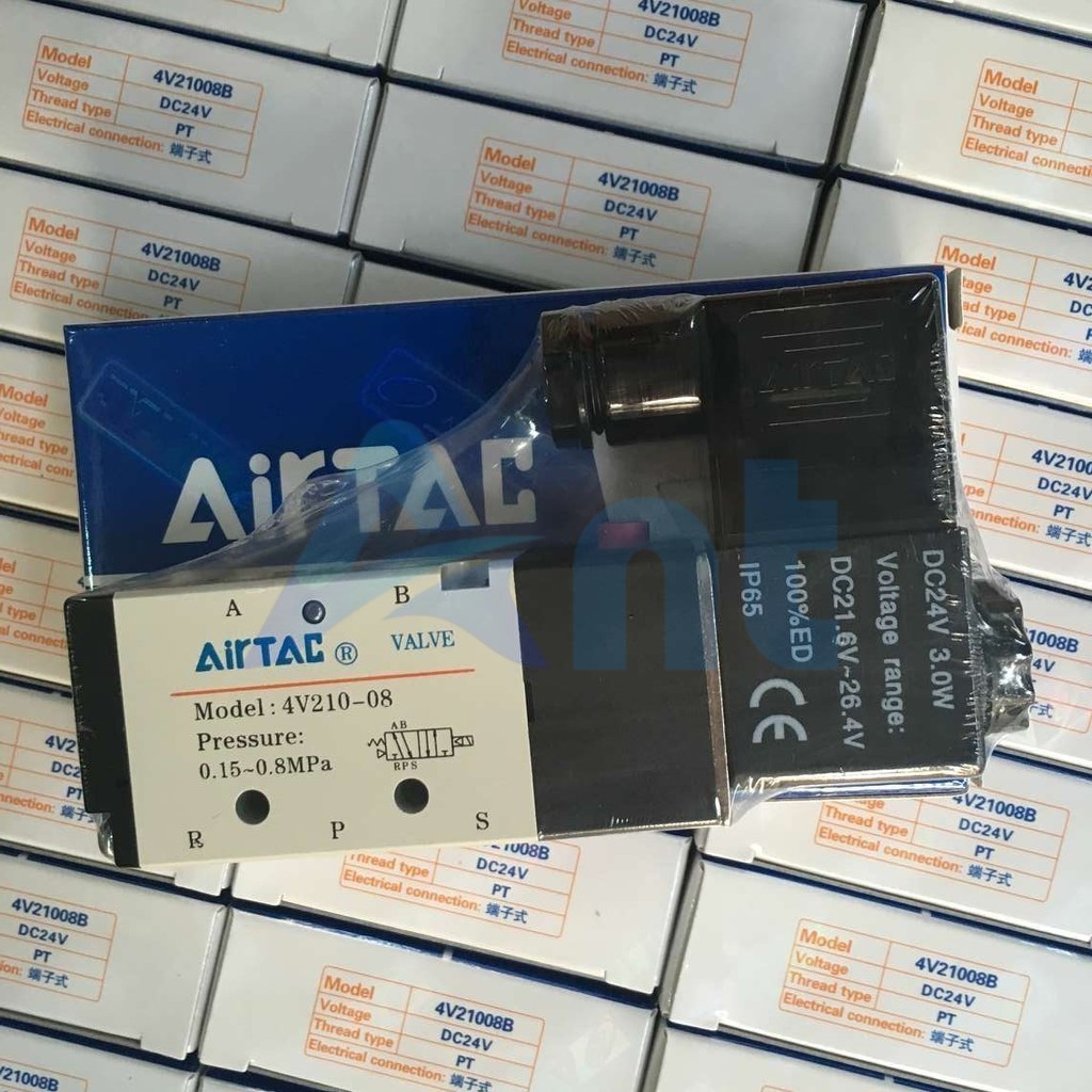 Van Điện Từ Hai Vị Trí Năm Chiều Chính Hãng Airtac 4v210-08