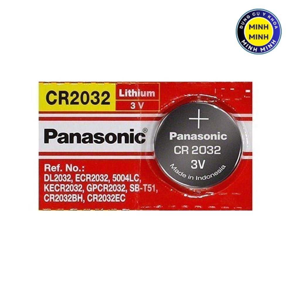 ✅ Pin Khuy Cúc Áo CR2032 Panasonic (Vỉ 1 Viên) | Pin CMOS, Điều Khiển, Máy Đường