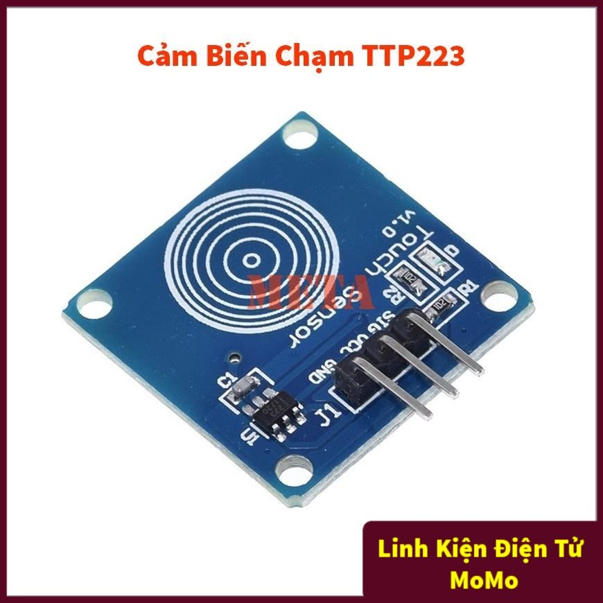 Module Cảm Biến Chạm TTP223 1 Phím - Module công tắc cảm ứng chạm điện dung TTP223 3-5V
