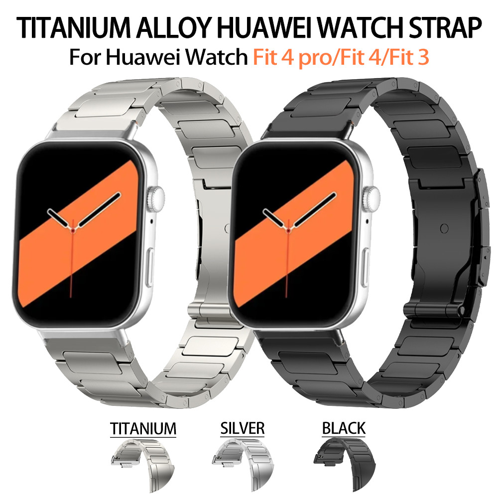 Dây Hợp Kim Titan Cho Huawei Watch Fit 4 Pro Fit 4 Fit 3 Nam Dây Đeo Sang Trọng Cho Huawei Watch Fit