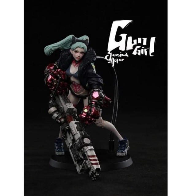 MÔ HÌNH ROMANKEY & COWL - CYBER GIRL  - 1/12 SILICON ACTION FIGURE.
