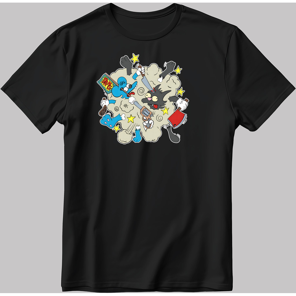 The Simpsons, Halloween Vẽ Tay Ngắn Trắng-Đen Nam / Áo Ka13