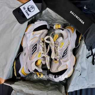 [GeekSneaker] Giày Sneaker cổ thấp | BALENCIAGA Cargo Sneakers In Grey/Yellow/White.