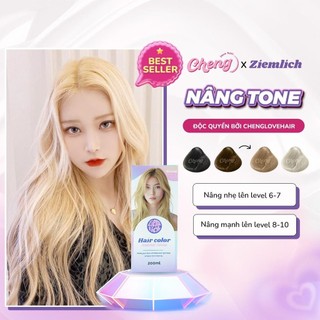  Combo Thuốc NÂNG TONE Tóc + Trợ Oxy + Túi Dụng Cụ Nhuộm | Nâng Tông Sáng Nhuộm Tóc Chuẩn Màu Ziemlich | Chenglovehair 