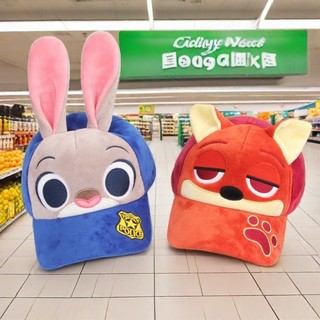 Mũ bóng chày hoạt hình dễ thương Zootopia Judy Hopps mới mũ mỏ vịt mũ chụp ảnh thoải mái phong cách cặp đôi 