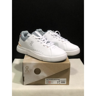 Giày tennis da trắng unisex O3BM, giày chạy bộ nhẹ, giày trượt x Roger Spin 2 cho nam nữ