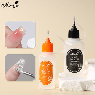 Monja 4 trong 1 15 / 30ml Gel tẩy keo Debonder cho keo lỏng tắt để ép móng tay Loại bỏ móng tay Đầu móng tay giả Dụng cụ làm móng tay