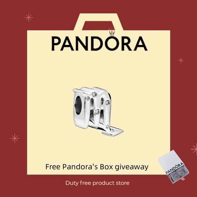 Pandora 100% S925 Trang Sức Bạc Bộ Cặp Đôi Tinh Tế Gợi Cảm Cung Hoàng Đạo Bọ Cạp Lấp Lánh 798430C01