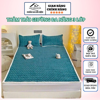 Thảm Nỉ Trải Giường Lông Cừu Đa Năng 3 Lớp Cao Cấp Nhiều Màu Sắc Kích Thước Đa Dạng 