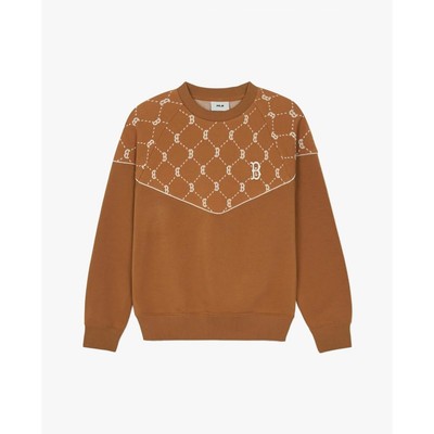 MLB - Áo sweatshirt unisex cổ tròn tay dài Jacquard Dia Monogram_3AMTM1144-43CAS