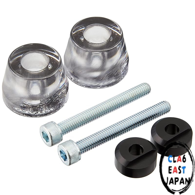 KITACO Clear Bar End Cap (Black) for Super Cub 50/Pro, 110/Pro, and Cross Cub 50/110