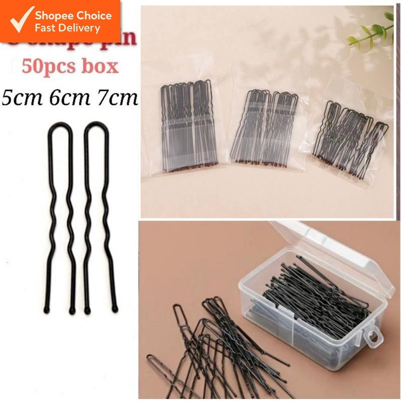 U Shape Kẹp Tóc 50 Chiếc U Kẹp Tóc Đen Kẹp Tóc U Pin