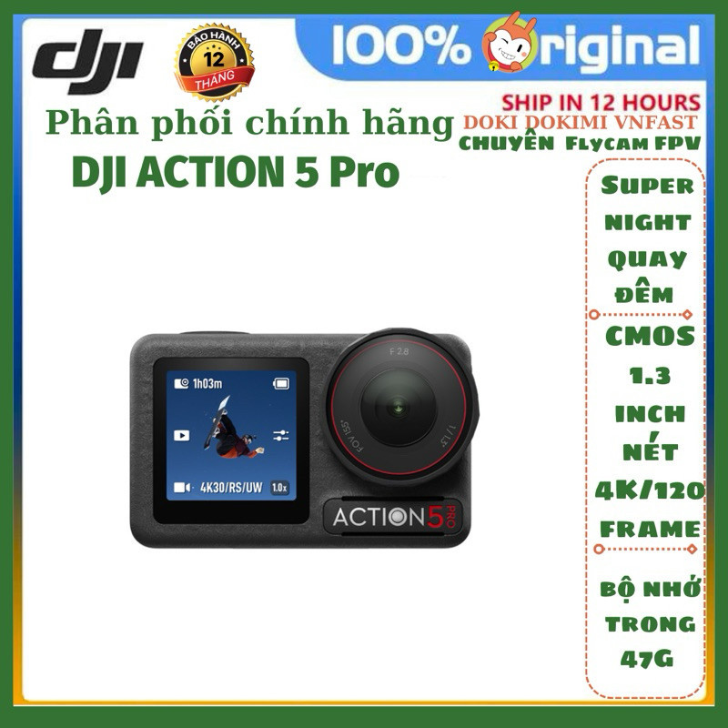 BH12T DJI VN: Camera hành động DJI Osmo Action 5 pro - Standard và Combo