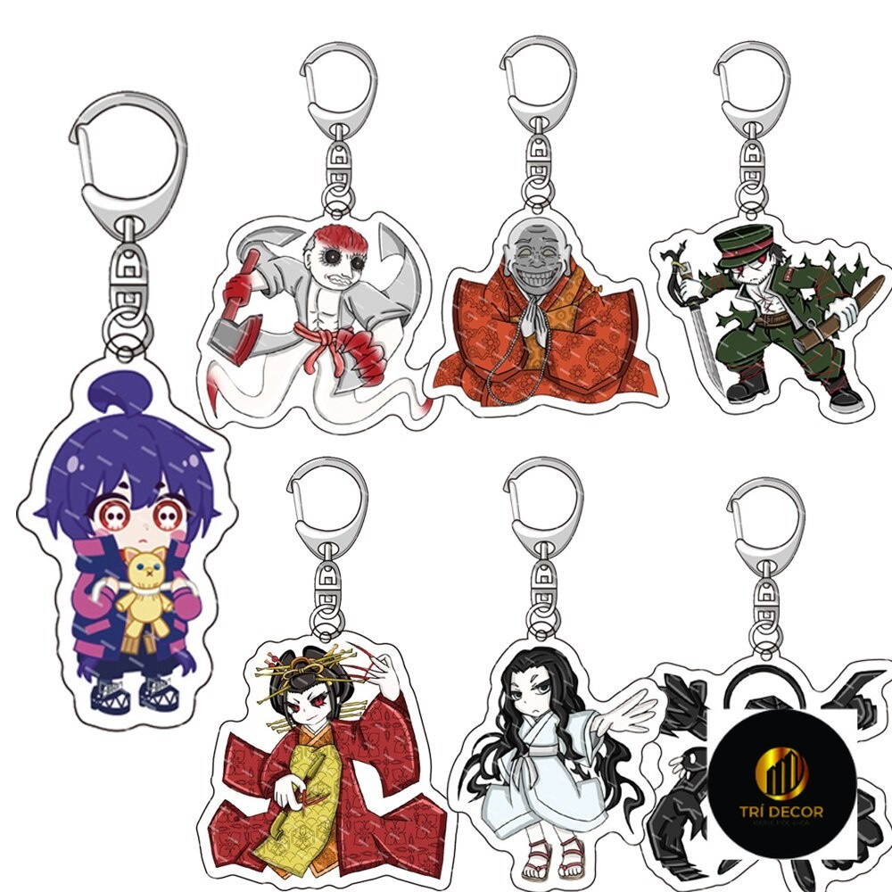 Móc khoá Yayoi Hozuki Anime Dark Gathering Keitaro Eiko Cosin 2 mặt rõ nét nhựa Acrylic Phụ kiện tra