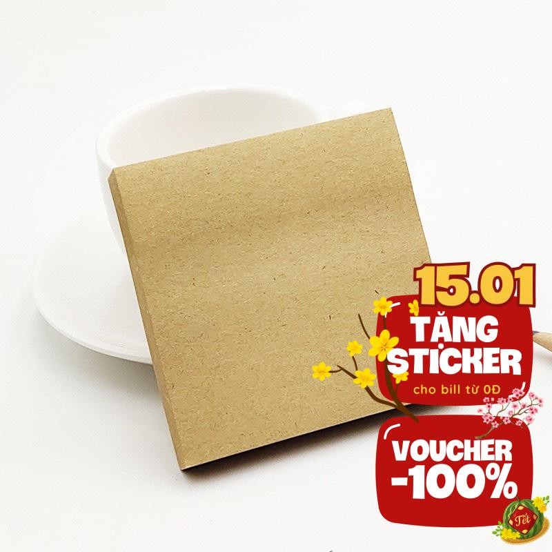 Giấy Note Vuông Vintage Nhà Cam