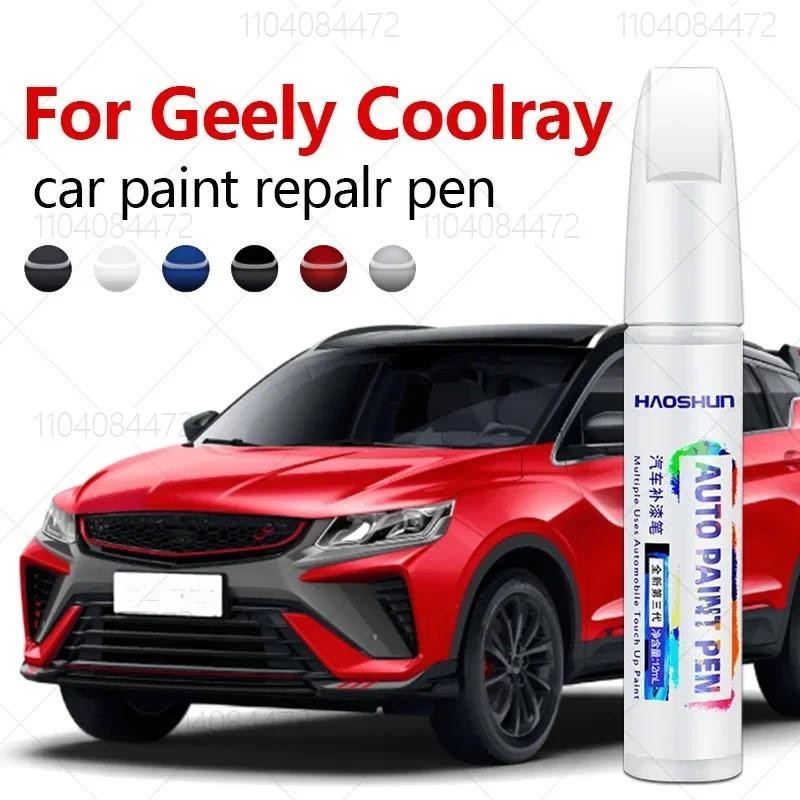 Sơn Sửa Chữa Bút Touch Up Scratch Remover DIY Phụ Kiện Ô Tô Đen Trắng Xanh Đỏ Bạc Cho Geely Coolray 