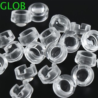 Ống kính LED GLOB 1W Ống kính quang học 3W 15 30 45 60 90 Ống kính 100 độ lồi Ống kính Acrylic Phản quang Ống kính Va chạm Ống kính 13mm Ống kính