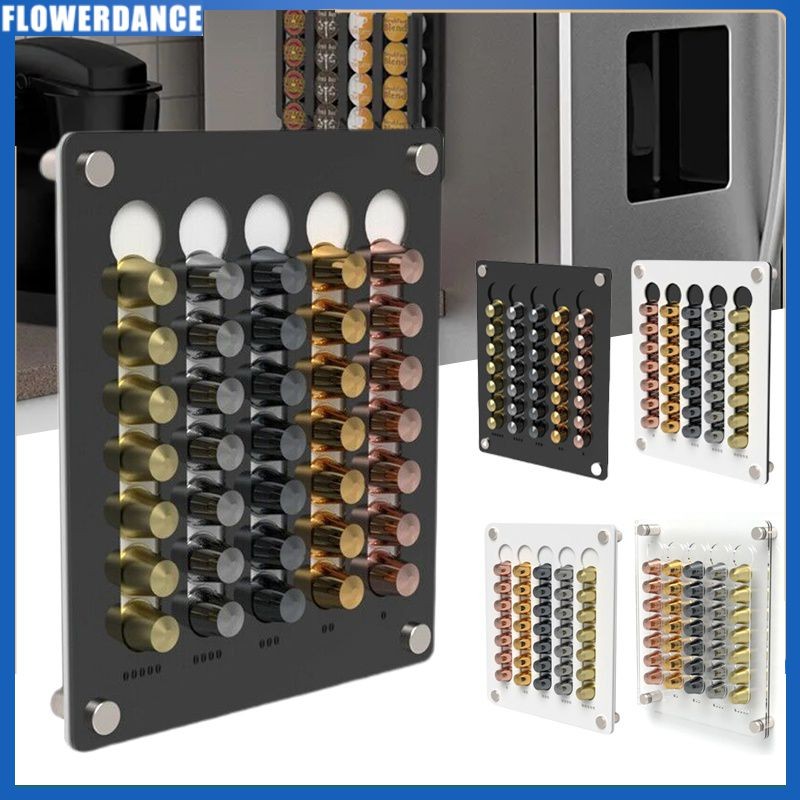 Pods Coffee Capsule Storage Display Rack Wall Mounted Transparent Coffee Capsule Holder Coffeeware N