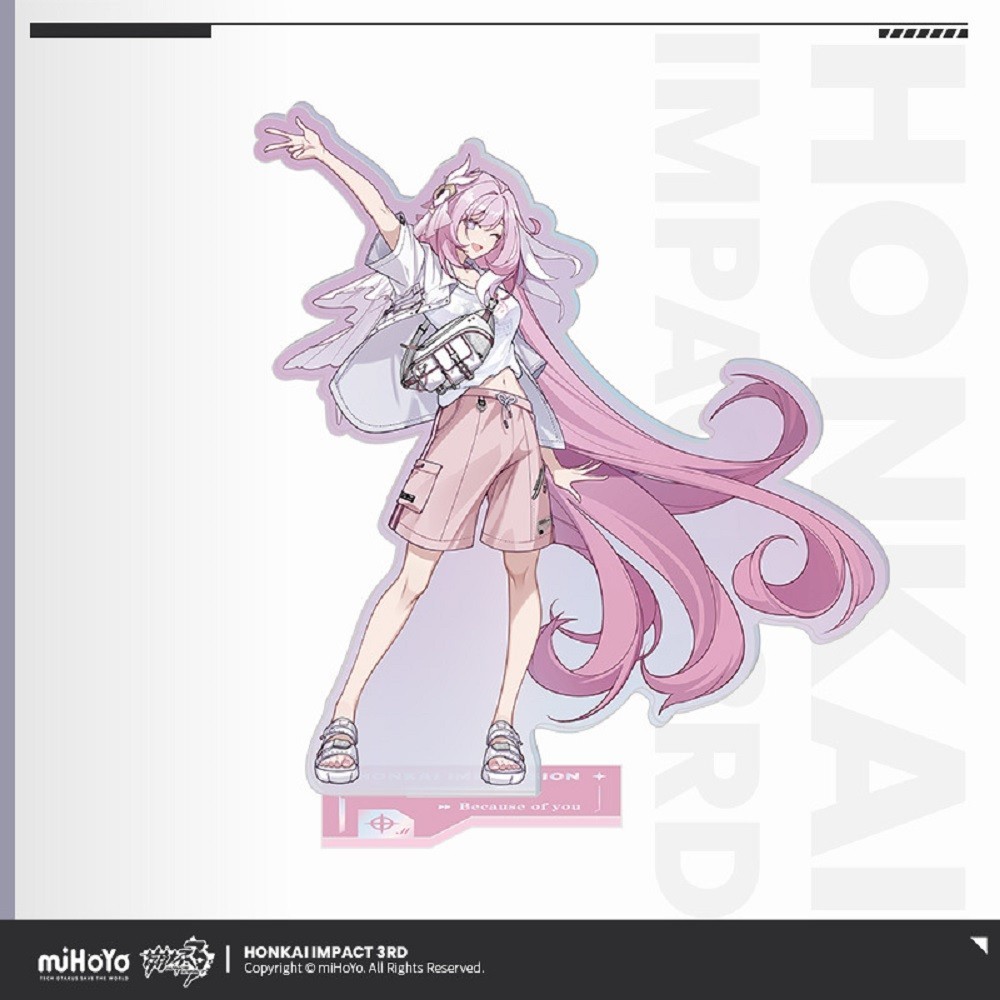 Móc Khoá, Mô Hình Standee MIHOYOGame Honkai Impact VALKYRIES Elysia Kiana Mei Durandal Trang Trí Bàn
