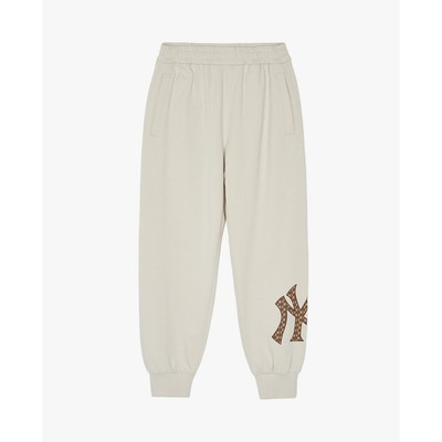 MLB - Quần jogger unisex lưng thun Monogram_3APTM0144-50CRD