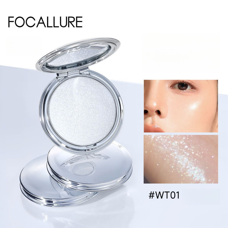 FOCALLURE Highlight Cream Galaxy Single Color Face Brightening Fine Sparkling Pearlescent Sequin Exp