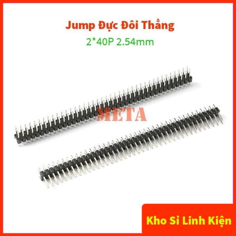 [Túi 5 Cái] Jump đực đôi 2.54mm 2x40P chân thẳng