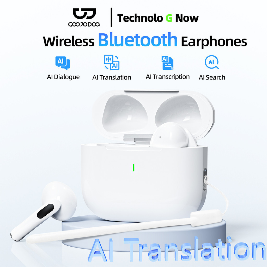 Tai nghe Bluetooth không dây GOOJODOQ có chức năng giảm tiếng ồn dịch thuật và phiên âm AI tiên tiến | BigBuy360 - bigbuy360.vn