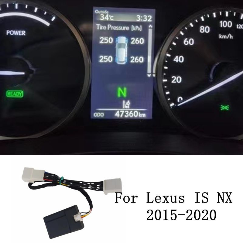 Dành Cho Xe Lexus IS NX NX200t NX300h Series 2015-2020 Xe TPMS Hệ Thống Giám Sát Áp Suất Lốp Hiển Th
