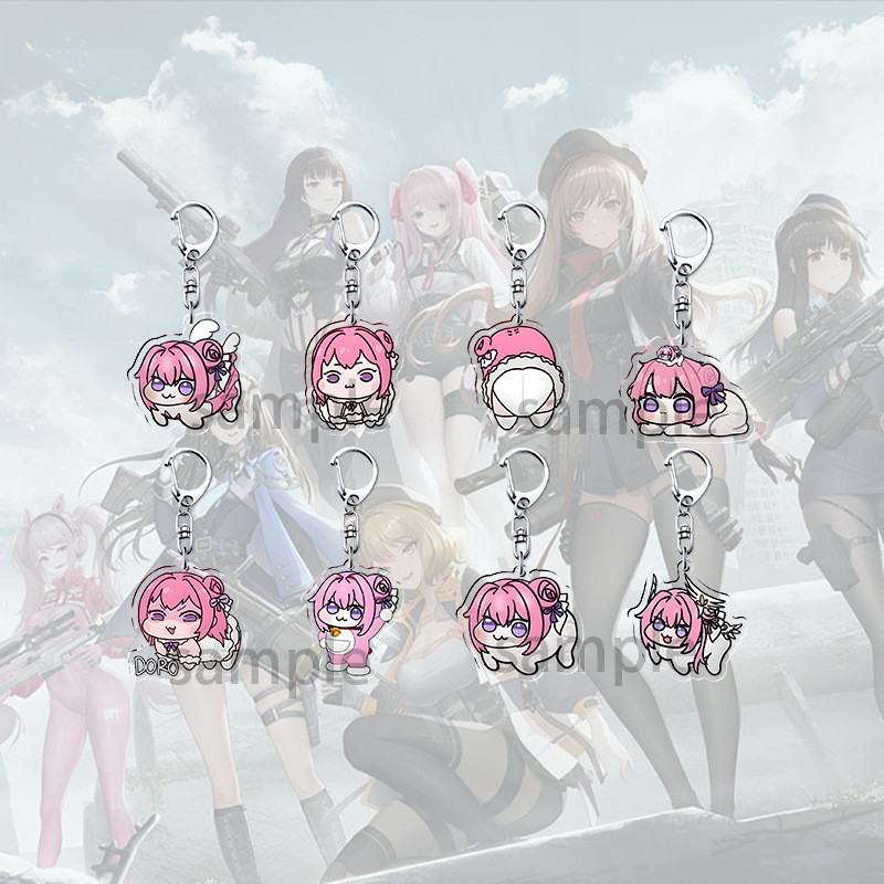 Action Fingure Nikke Dorothy Acrylic Keychain Pendant Niki Victory Goddess Keyring Bag Car Chain Acc