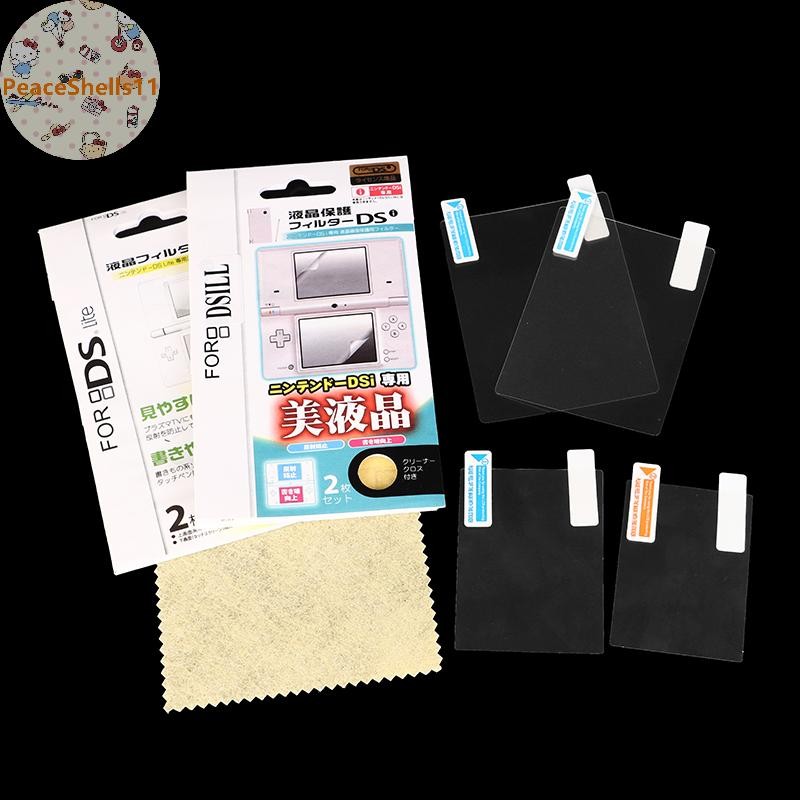 PeaceShells Top Bottom HD Phim bảo vệ màn hình LCD trong suốt cho 3DS 3DSXL NDS Lite NDSL DSi NDSI X