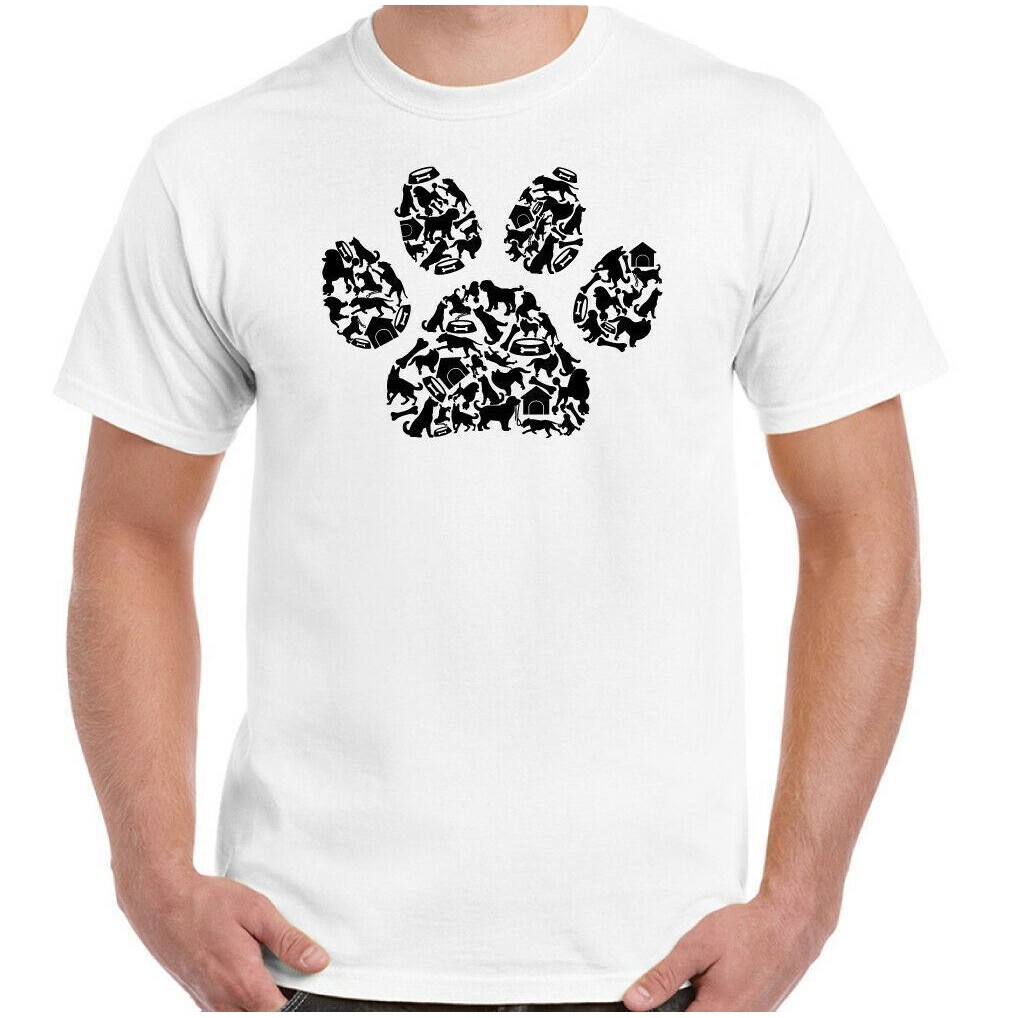 Áo thun nam họa tiết chó PawIn ngộ nghĩnh, phù hợp cho người yêu thú cưng