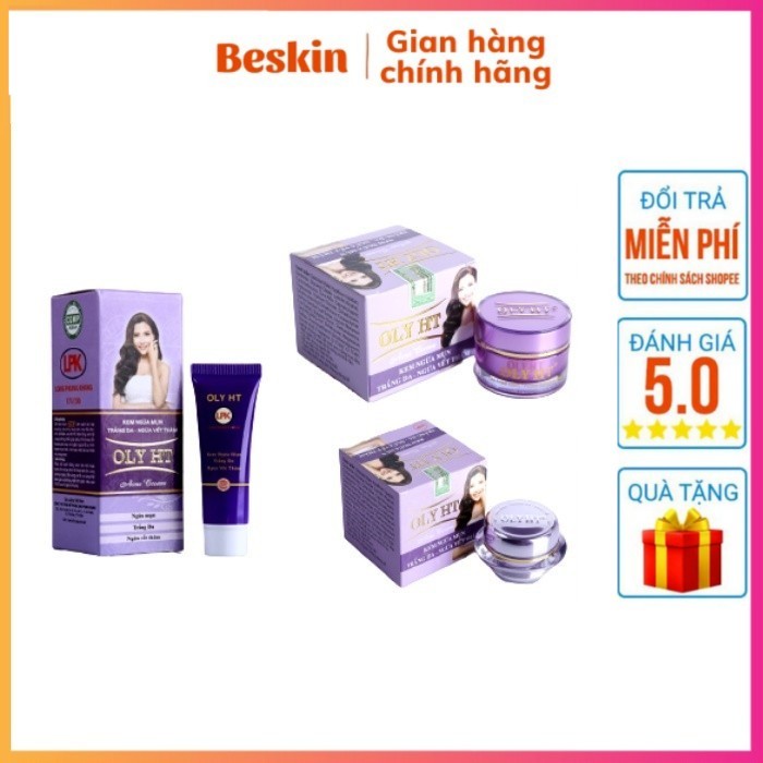 Kem ngừa mụn OLY HT chính hãng Long Phụng Khang 25g