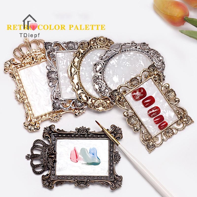 [Tdiepf] 1 Vintage Nail Art Display Frame Nail Polish Holder Card Nail Display Frame MỚI