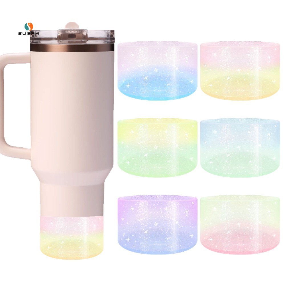 Bình Nước Silicone Boot Màu Gradient Tumbler Boot Nước Chai Bảo Vệ Bao Tumbler Silicone Boot Cho Sta