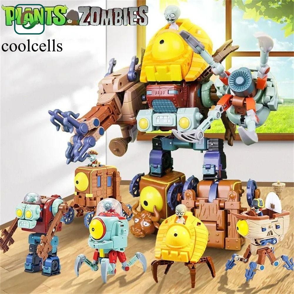 COOLCELLS Zombie Robot Doll, Đồ chơi mô hình Bộ xương khổng lồ Zombie Plant Biến dạng Zombie, Trò ch