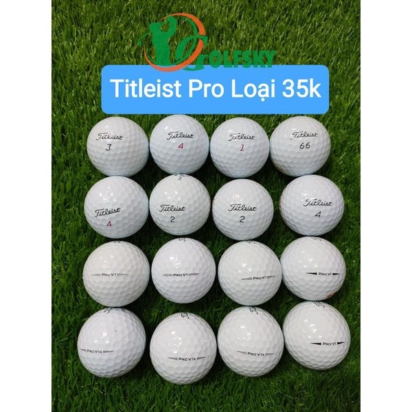 (SALE) Bóng Golf Cũ Titleist ProV1, V1x 4 lớp chất lượng tốt - Used Golf Ball