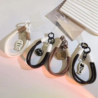 Thích hợp cho tất cả các mẫu điện thoại di động, dây đeo cổ tay búp bê hoạt hình sáng tạo hình trái tim bé gái, vỏ điện thoại màu kẹo dopamine, dây treo, dây đeo cổ tay CCD