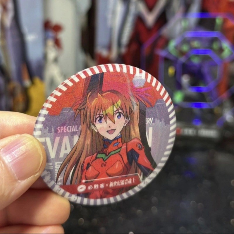 Bộ huy hiệu Evangelion X Pizza Hut Raster – Quà tặng dành cho người hâm mộ EVA