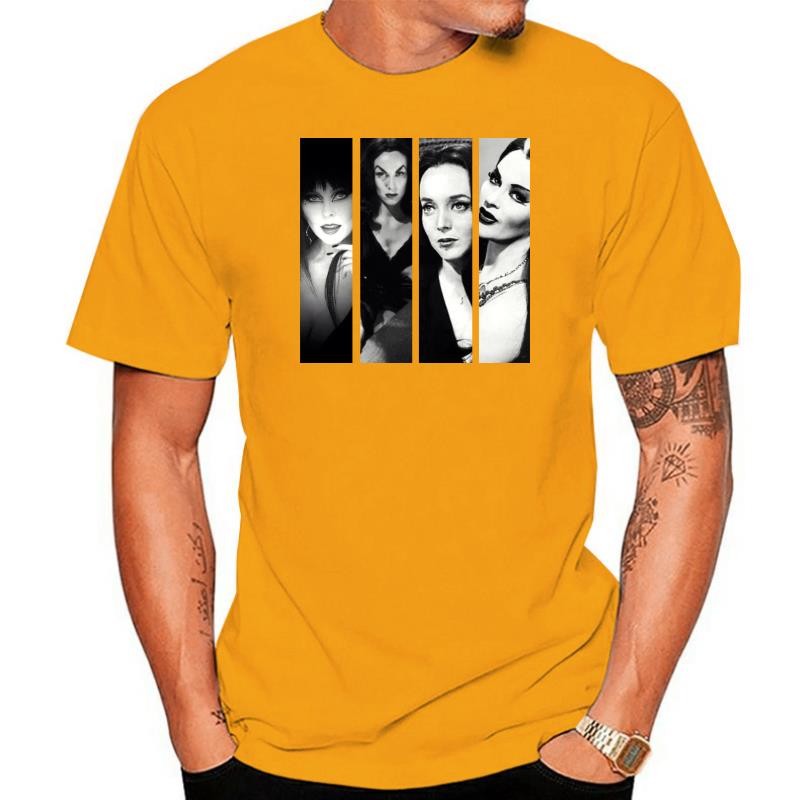 Elvira Áo GOTH QUEEN Áo nam Tay Ngắn Áo Thun Tuyệt Vời Mùa Hè 100 Phần Trăm Cotton Áo Thun Lớn