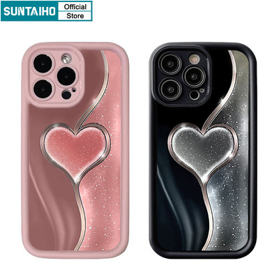 Suntaiho Ốp Lưng iPhone Đẹp Thẩm Mỹ Vỏ Tình Yêu Cặp Đôi Họa Tiết  Silicon Mềm Cao Cấp Chống Sốc Ốp điện thoại Cho Iphone 16 15 14 13 12 11 Pro Max IP 7 8 Plus Iphon X Xs XR Xs Max Hàn quốc Ốp Lưng