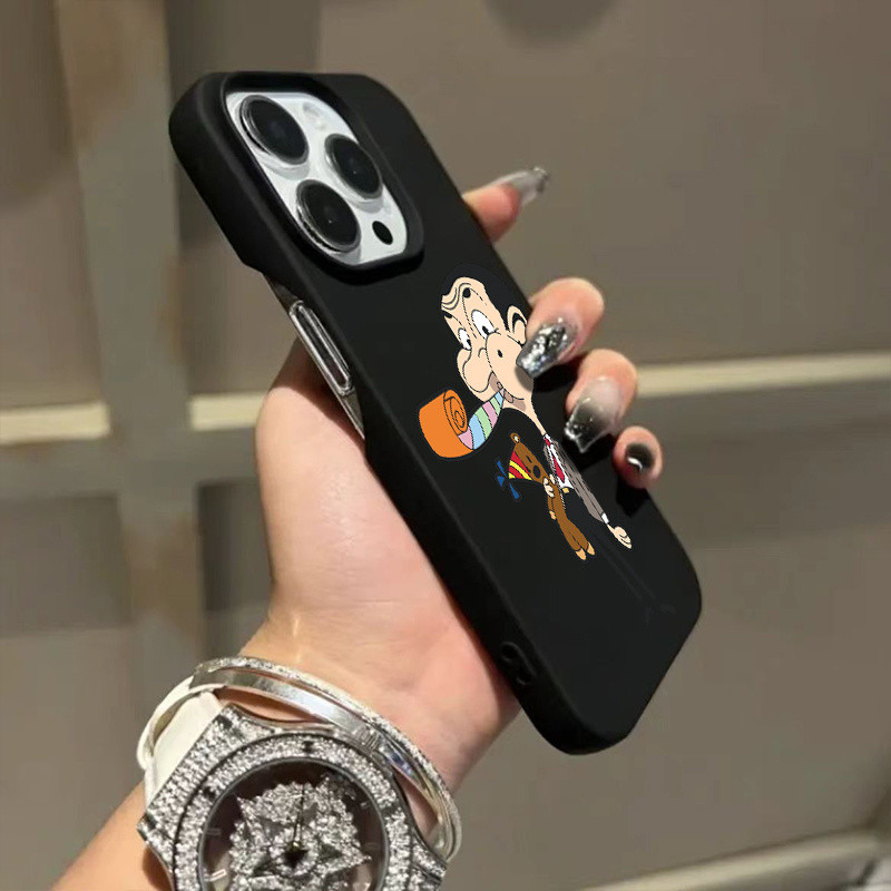 Ốp điện thoại di động Mr Bean vui nhộn tương thích iPhone 16 15 14 13 12 11 Vỏ bảo vệ promax 14 15 1