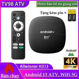 【Bán chạy Xiaomi Android TV Box TV98 4K Bản Crack Tiếng Việt Wifi 5G, Bluetooth 4.0 Điều khiển từ xa bằng giọng nói,Xem