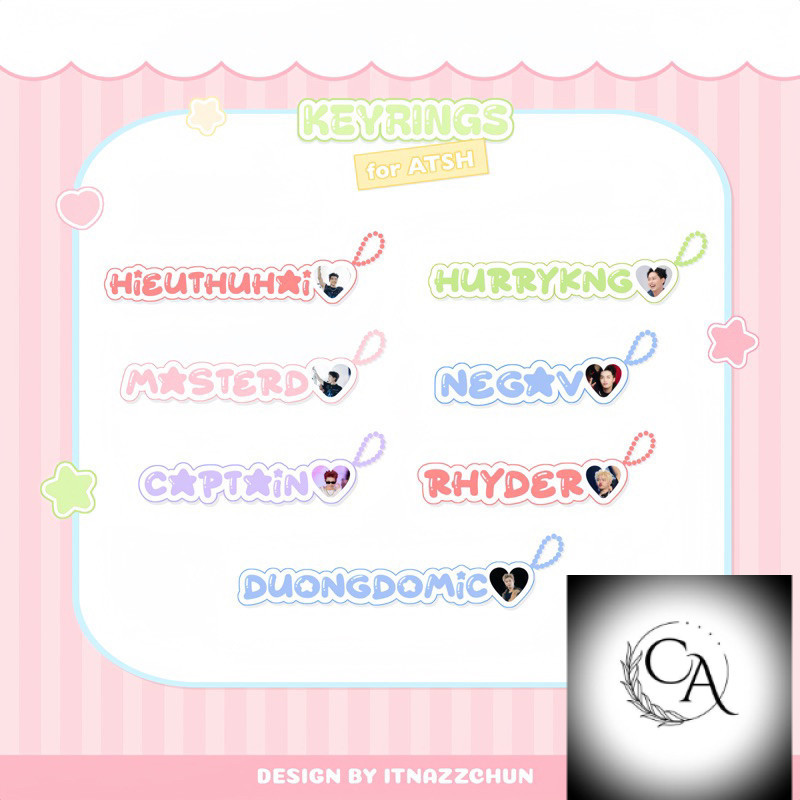 Keyring tên ATSH Anh Trai Say Hi